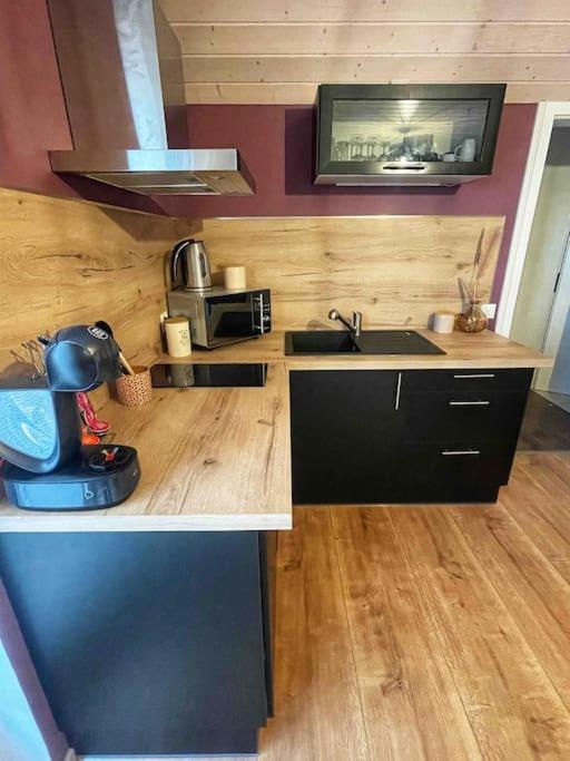 L'Echo Des Bois - Studio Cocooning Avec Sauna L'Abergement Exteriör bild